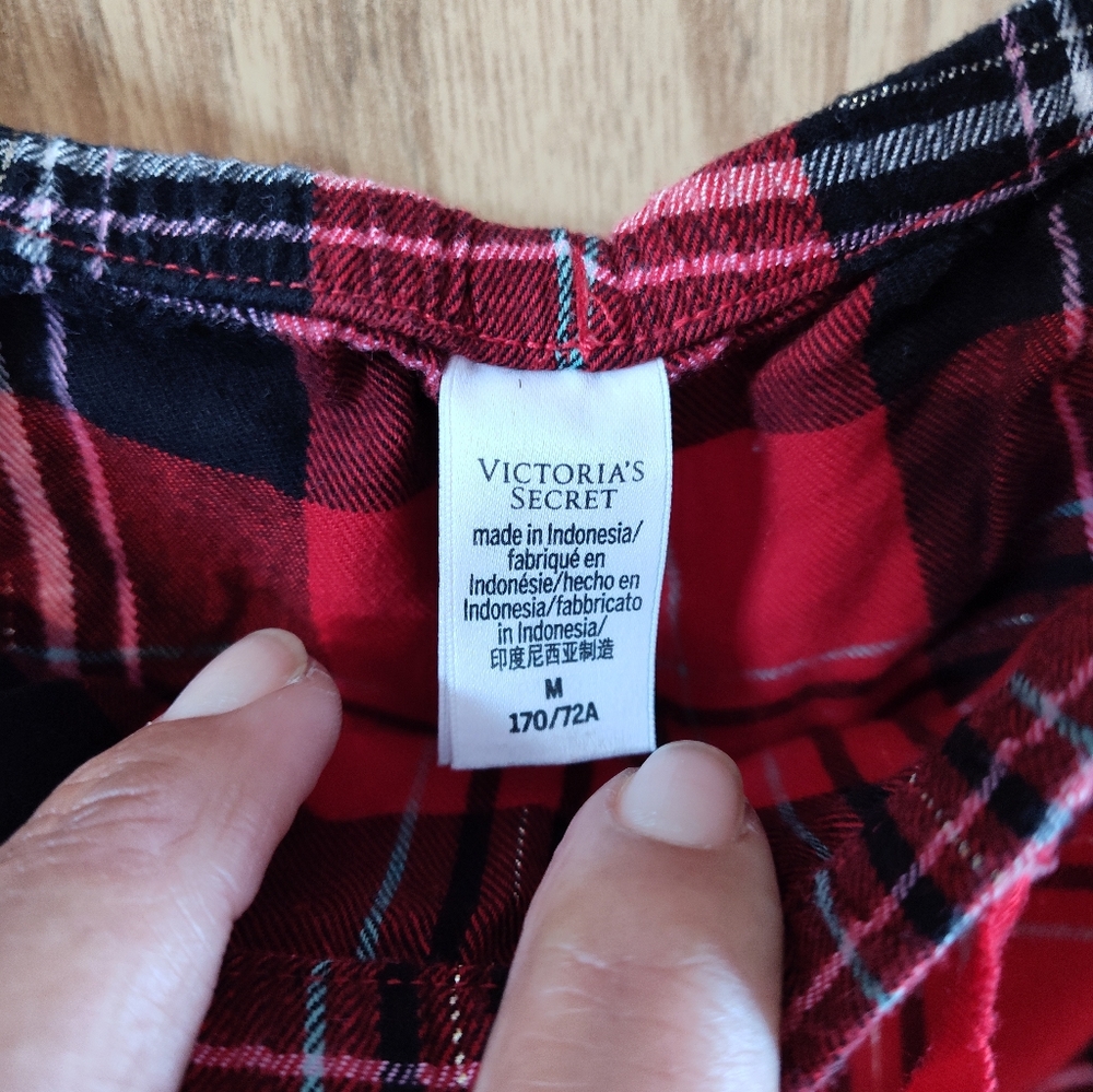 Plaid Women's Sleep Shorts VS - Picture 3 of 4